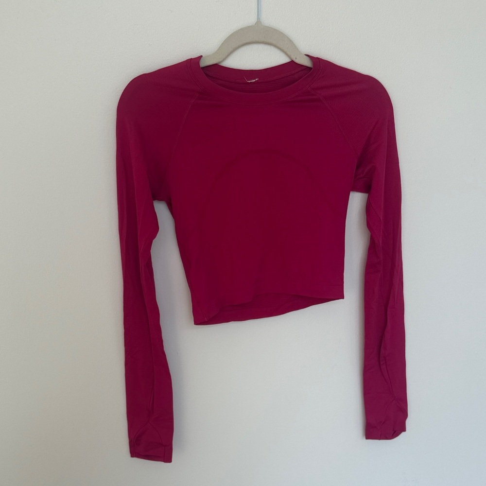 lululemon athletica Swiftly Tech Cropped Long Sleeve